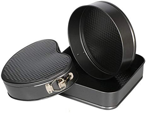 GEP 3X MOLDES para Tartas Pasteles Bandeja Desmontable ANTIADHERENTES SPRINGFORM
