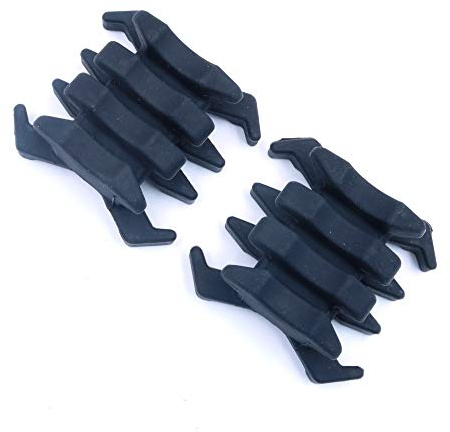 Namvo 4 STK Compound Bogen stabilisator Bogenschie?en Gummi Schleife Vibration Damper Bogenbogen Bogen Zubeh?r Krabbe geformt STO?d?mpfen Sliencer für die Jagd Traing schwarz