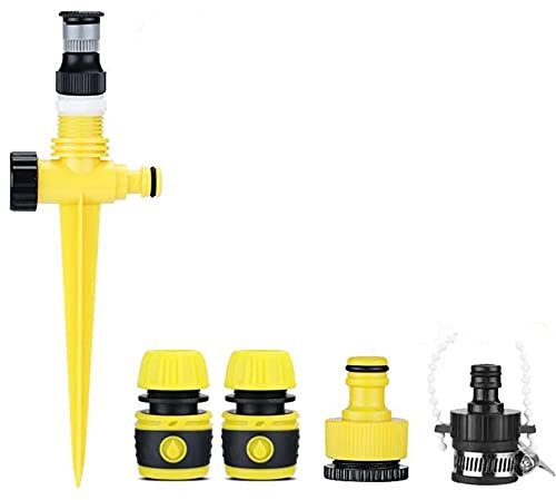 Rasensprenger, Garten Sprinkler 360°Grad Rotierende Garten Sprinkler, 3 Verschiedene Sprühmodi Verstellbarer Sprinklerkopf,Bewässerung Gartensprenger Für Rasen (# - B)