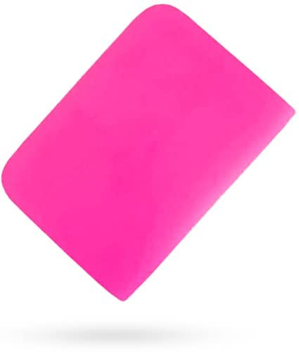 Rimpro-Tec Pink Silicone Squeegee - Rubber Squeegee - Vinyl Wrap Squeegee - Silicone Rubber Vinyl Application Tools Scratch-Free - Squeegee Vinyl - Tint Squeegee Pink 60% Medium Soft 12x 7.5