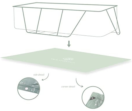 Bodenplane Grün 300 x 200 x 75 cm