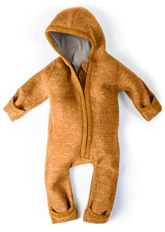 Ehrenkind® Walkoverall | Baby Wollwalk-Overall aus Merino Schurwolle mit Reißverschluss | Walk Wolle Woll-Anzug für Kleinkind und Baby | Babyoverall für kalte Tage