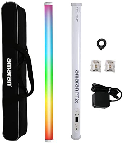 Aputure Amaran PT2c RGBWW LED Tube Light 8 Pixel-Mappable 16W 2700K to 10000K Handheld Video Light Wand (60cm/23.6Inch)