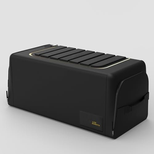 REDVIT Kofferraum Organizer für VW Arteon Sharan Touareg Scirocco, Oxford Kofferraumtasche Wasserfeste Faltbarer Kofferraum-Organizer mit Verstärkten Griffen Auto Kofferraum Organizer Box,D-60L