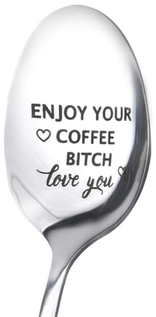 Freind Bestie BFF Gifts for Women Girls Funny Birthday Christmas Gifts for Friend BFF Bestie Enjoy Your Coffee Spoon Gifts Love You Gifts for Bestie BFF Friends