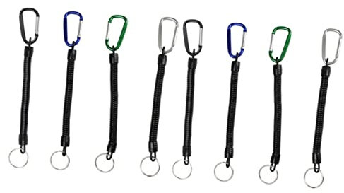 Gadpiparty 2 Sets Teleskop-fischernetz-federspulen-schlüsselband – Verlorene Stretchschnur für Gadgets Tragbarer Spiralgurt 4 Stück