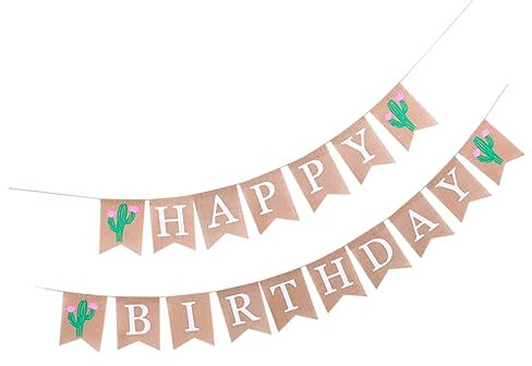 VILLFUL 1stück Happy Birthday Banner Set Kreative Geburtstagsdeko Für Partys Einfach Zu Montieren Mit Buntem Design Für Foto-requisiten Und Festliche Atmosphäre