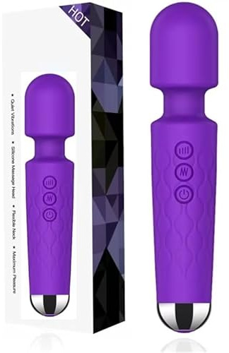 Wand Vibrator Sex Toys for Woman Quiet Bullet Massage Wand 10 Modes Vibrators for Clitoral G-spot Stimulator Dildo Vibrator Sex Toys4Women Couples Men & Women HPC-0183
