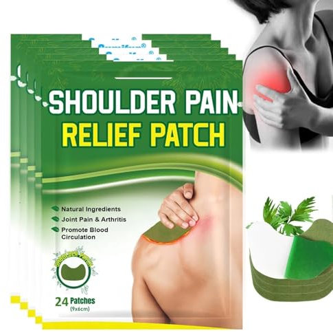Parches de calor para el alivio del dolor de Hombros, Cuello y Espalda 24PCs Manos Codos Rodillas Parche de Ajenjo Parche de calor Moxibustión Ingredientes Naturales Efecto Calor