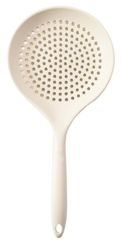 ETUCYNG Espumadera de silicona, cuchara espumadera para cocinar | Cuchara ranurada con mango largo | Cuchara de espuma antiadherente, cuchara colador resistente al calor con mango ergonómico para