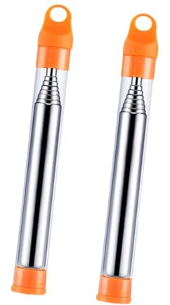 Milageto Fire Bellowing Tool Fireplace Blower Outdoor Indoor Tool Chimney Fire Blower Fire Pit BBQ Fishing Grill Picnic Air Bellows, Orange