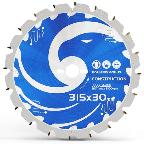 FALKENWALD® Hoja de sierra 315 x 30 mm especial para madera de construcción