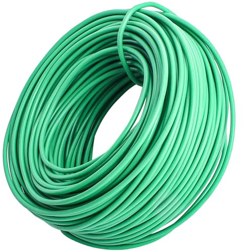 MUETKNYE 120 Feet Green Soft Twist Tie Tomato Plant Tie, Garden Wire Green Twist Garden Ties for Supporting Plants and Home Organizing