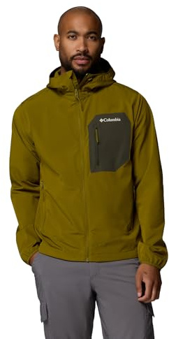 Columbia Tall Heights III Giacca Softshell con cappuccio da uomo, Giacca Softshell antivento e resistente all'acqua per l'escursionismo