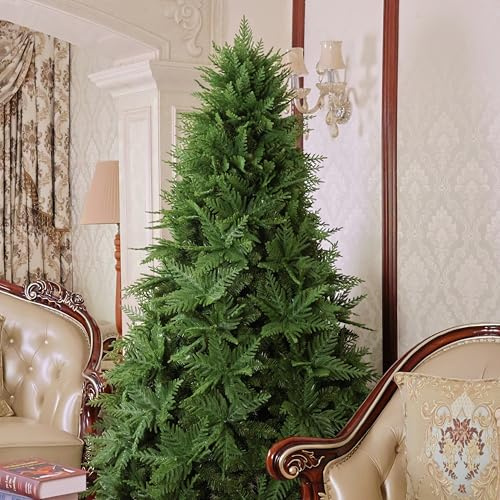 Asinse 6ft/180cm Premium Artificial Christmas Tree with 900 PE+PVC Tips, Full & Realistic Spruce Pine Xmas Tree with Metal Stand, Quick Setup, for Effortless Holiday Décor