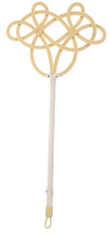 Yardenfun Spolverino Battitappeto Manuale Manico Lungo Strumento Per Pulizia Tappeti e Trapunte Realizzato in Plastica Robusta
