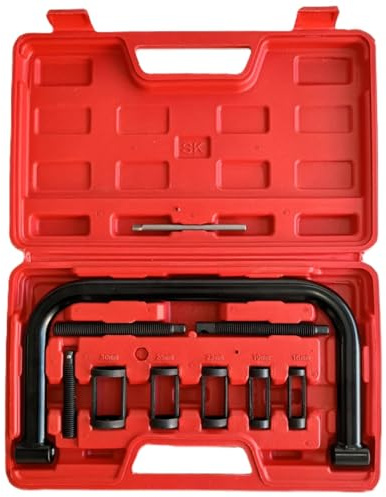 CAISER COMPRESOR MUELLES DE VÁLVULA DE Motor, Set INSTALADOR Extractor DE VÁLVULAS, MUELLES Y RETENES Universal para Coche Y Moto 10 Piezas