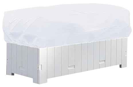 Dqsgiqe Housse de Protection rectangulaire pour bac à Fleurs - Housse de Protection Contre Le Gel pour - Rectangulaire - en Tissu Non tissé - pour rebords de fenêtre, balcons, Jardins