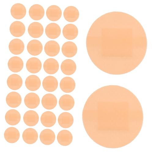 WATIIFUFU Vendajes Adhesivos Impermeables y Transpirables para Heridas, Parches Circulares Hemostáticos, 200 Unidades (2 Cajas de 100), Cuidado de Heridas, Uso Acuático y Baño, Apto