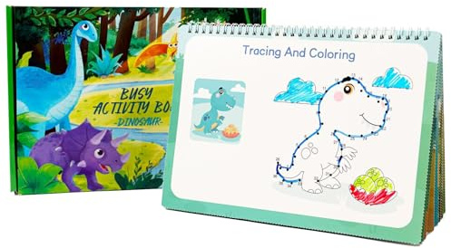 Dinosaurier-Bücher Für Kinder - Lustige Interaktive Lernspiele, Puzzlebuch Für Kinder | Für Mädchen Studenten Zuhause Reisen Lernen Lernend Vorschulalter