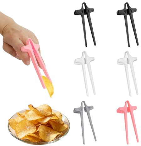 LuminaVerde Fingerstäbchen für Gamer, 6 Stück Snackspender Zocker Zubehör, Gaming Gadgets für sauberes Snacken und Teen Boys