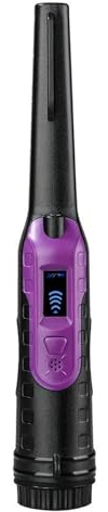 Pinpointer IP68 Del Metal Detector Di Precisione Del'esposizione LCD Impermeabile Con Il Cercatore Individuazione Ricerca A 360° Rilevazione Precisa(Black with purple)