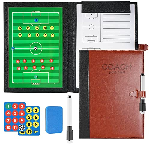 LaceDaisy Professional Faltbares Fußball Taktiktafel Fußball Magnetic Coach Board