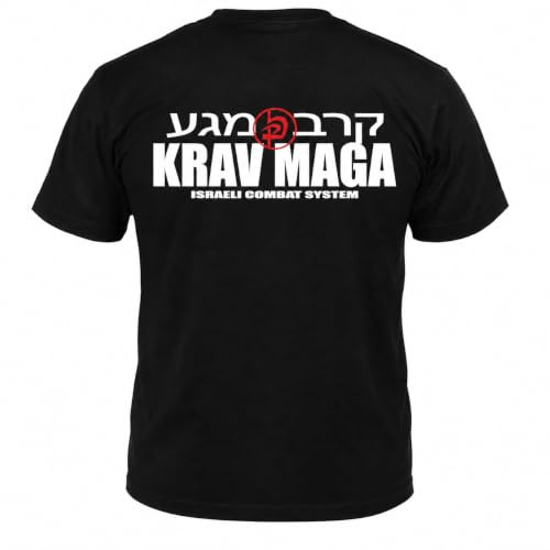 Dynamix Athletics T-Shirt Krav MAGA Combat - Kampfsport Israel Selbstverteidigung Shirt für Sport und Freizeit mit Krav-MAGA Aufdruck