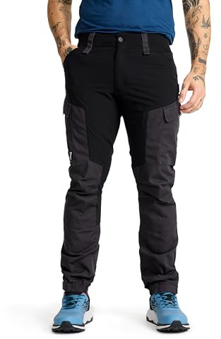 RevolutionRace Herren RVRC GP Pants, Hose zum Wandern und für viele Outdoor-Aktivitäten, Jet Black, M