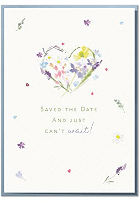 Saved The Date And Just Can't Wait. Lovely RSVP, Wedding Invitation Acceptance Card