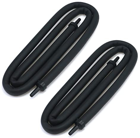 MY MIRONEY 2-Pack Aquarium Flexible Rubber Wall Air Curtain Bubble Tube Bendable Oxygen Diffuser Soft Rubber Tube Hose for Fish Tank - 3 Ft