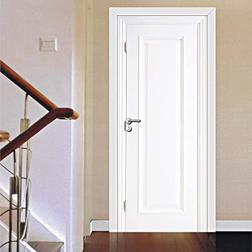 Arte Della Porta 3D Strisce Bianche Per Porte In Legno Autoadesivo Porta Poster Carta Da Parati Murale Adesivo Murale Foto 90 X 200 Cm Decorazione Porta Smontabile In Pvc Per Soggiorno Camera Da Lett