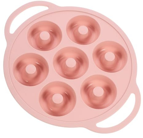 MAGICLULU Stampo Per Donuts Silicone Riutilizzabile Antiaderente Per Dolci e Muffin Strumento Di Cottura Per Dessert Fatti Casa Colore Nordico