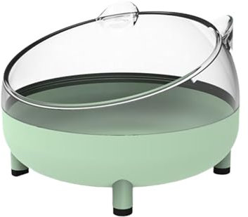 rockible Haustier Hamster Badezimmer, Sandbad Container Toilette, Hamster-Sandbad Behälter, Hamstertoilette und Sandkasten, Transparente Hamster Badebox für Igel, Chinchilla, Ratte, Rennmaus, hellgrün