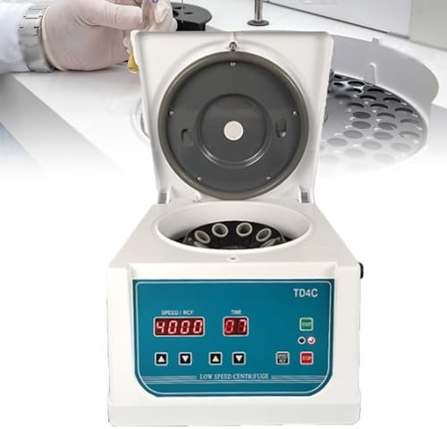 FJYAWEN Centrifugeuse De PRP Capacité, Professionnelle Centrifugeuse PRP Plasma, Contrôle De La Vitesse 0-4000r/Min, Max 2150xg RCF, Gamme De Minuterie0-99 Min, pour Médical/Sang/Sérum/Plasma