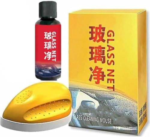 2024 Upgrade Glass Oil Film Cleaner, Window Cleaner, Spazzola di pulizia, Potente detergente per parabrezza, Pulitore per vetri auto (1)