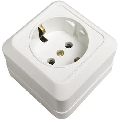 Adattatore per presa UE, presa elettrica standard tedesca UE | Adattatore per caricabatterie Euro CA 250 V - da viaggio francese impermeabile professionale in rame 16A