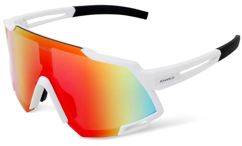 JOGVELO Occhiali da sole polarizzati da ciclismo per bambini, protezione UV400, occhiali da baseball per bambini da 8 a 14 anni