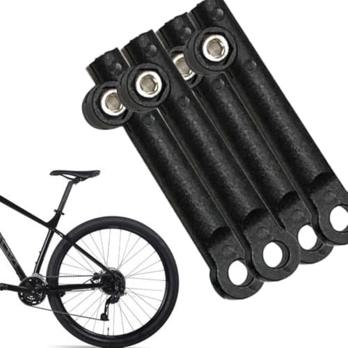 Generisch 4 Stück Fahrrad-Schutzblech-Halterung | Edelstahl Gabelhalterung Adapter | Fahrrad-Vorderradgabelhalterung | Fahrrad-Schutzblech-Stützstange Für Modifikationen, Fahrrad-Reparaturteile