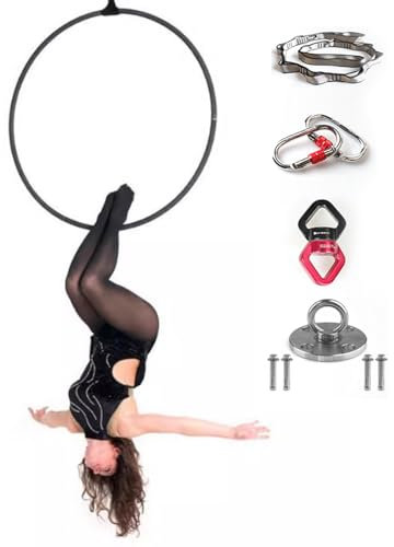 Lyra-Hoop-Reifen aus Edelstahl für Erwachsene, Standard-Aerial-Hoop-Set für akrobatische Fitness, robuster Yoga-Ring-Hoop für das Fitnessstudio zu Hause zum Abnehmen beim Tanzen, 90 cm - 3,2