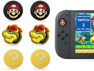 MME Thumb Grips compatibles con Nintendo Switch 2 | Protector de Joystick para Switch 2, Agarres para el pulgar de silicona para Switch 2, PS 4, PS5, Xbox