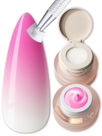 Ombre Gel Babyboomer Neon Pink 2g, leuchtend pinkes Ombregel für auffällige Farbverläufe & moderne Ombré Styles bei Gelnägeln, perfekt für sommerliche Nail Art & French Looks, Lynis-Nailshop.de