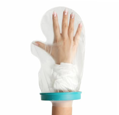 BOBITALK Wasserdichter Duschhandschuh, Wiederverwendbarer Gipsschutz Wasserdicht Arm. Duschschutz Arm Als Weiche Schutzhülle Für Verletzungen, Gips & Verbände, Ideal Für Dusche & Badewanne