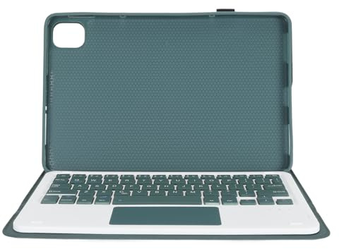 Hamwesh Funda con Teclado para MiPad 5, Diseño Delgado y Liviano con Panel Táctil y Soporte Multiángulo para Tableta de 11 Pulgadas (Verde Oscuro)