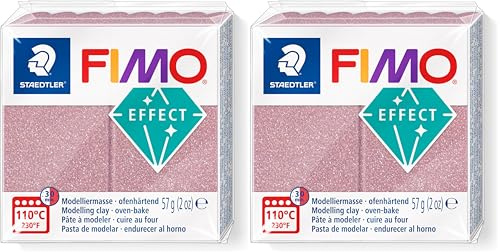 STAEDTLER 8010-212 ST Modelliermasse, Roségold, Standard, rosegold (Packung mit 2)