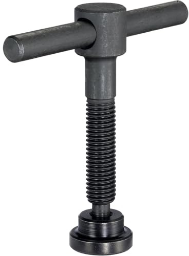 HALDER Vis à bascule, DIN 6304 avec bouton fixe/avec pièce de pression, forme F | d1 = M12 / l1 = 70 mm | 24490.0112