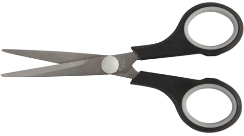 Kinderschere, L 14 cm, Schwarz, Für Rechts- und Linkshänder geeignet, 12Stck.