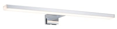 Paulmann HomeSpa LED Spiegelleuchte Evie, IP44, 8W=75W, Chrom, 610 lm, 3.000K, Warmweiß