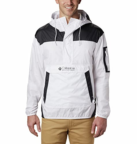 Columbia Challenger Windbreaker, Giacca A Vento Leggera Uomo, White/Black, Taglia XS