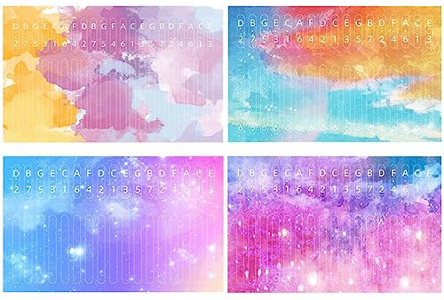 Supvox Kalimba-notenaufkleber 17 Noten Pvc-material Einfach Anzubringen Ideal Für Kalimba-anfänger Und Hobbyisten